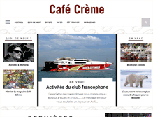 Tablet Screenshot of cafecrememagazine.com